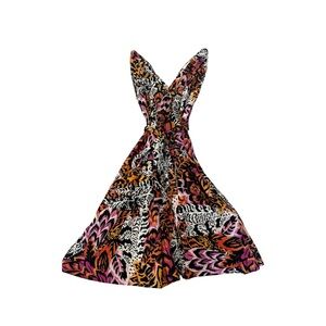 & Other Stories Vibrant Pink and Orange Dress